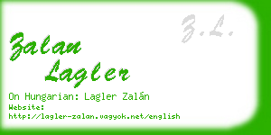 zalan lagler business card